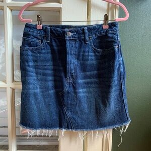 Abercrombie & Fitch Button-down Fly Jean Skirt